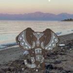 Boho elephant Handmade art